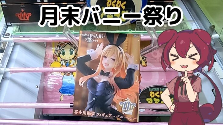 【クレーンゲーム】6月後半はバニー祭り！わくわくさんでフィギュア獲ります 【わくわくアミーゴ尾崎店】
