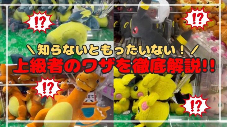 【完全保存版・上級編】知らないと損する応用テクニック！！攻略の引き出しを増やそう！！　#ポケモン #pokemon #ぬいぐるみ #クレーンゲーム