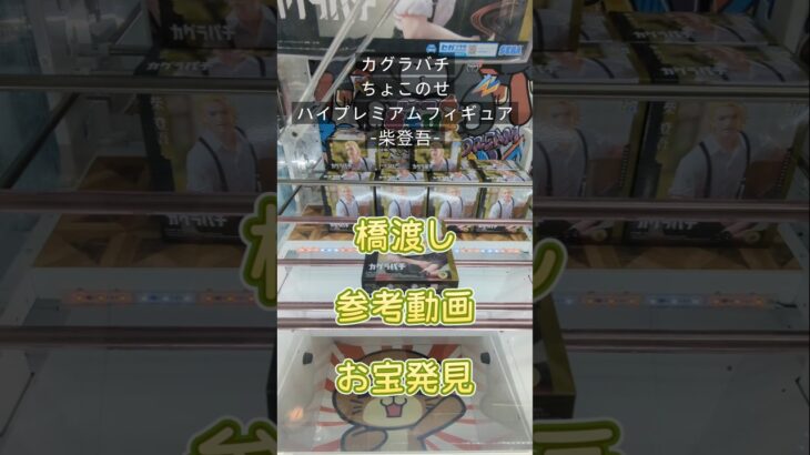 【クレーンゲーム】カグラバチ ちょこのせ ハイプレミアム フィギュア 柴登吾 橋渡し設定 参考動画 お宝発見  #ゲームセンター  #ゲーセン #ufoキャッチャー #クレーンゲーム #プライズ獲得