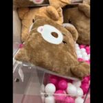 クマのクッションパタパタ動画重心移動 #クレーンゲーム #ufoキャッチャー
