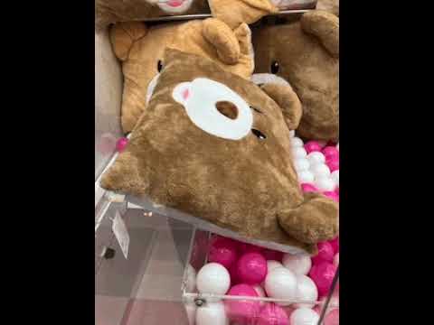 クマのクッションパタパタ動画重心移動 #クレーンゲーム #ufoキャッチャー