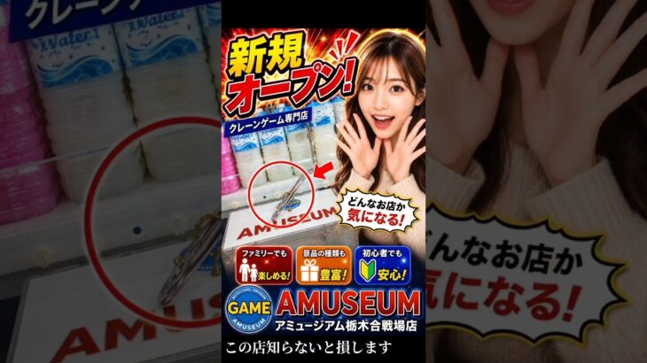 フック設定が取れすぎてやばい店！新店が栃木にオープン！…アミュージアム栃木合戦場店【クレーンゲーム】#クレーンゲーム #フック #ufoキャッチャー #clawmachine