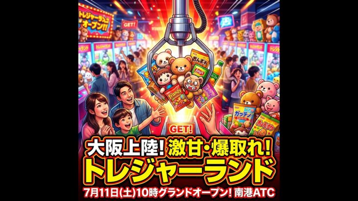 【大阪初上陸】激甘・爆取れクレーンゲーム！景品取りまくりでトレジャーハンターに！？