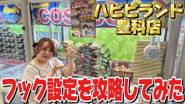 【クレーンゲーム】フック設定を攻略して楽しくたくさんゲット！【ハピピランド豊科店】