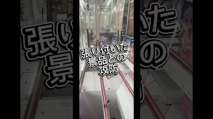 貼り付いた景品との攻防 #クレーンゲーム #攻略