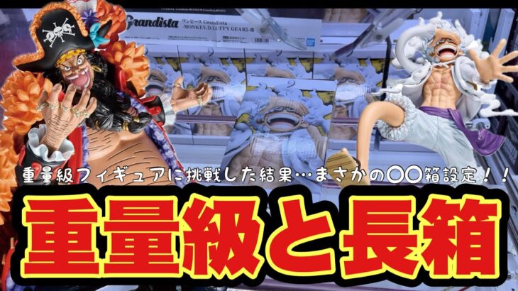 【クレーンゲーム】1.3kgは重すぎる！？重量級フィギュアに挑戦した結果…まさかの◯◯箱設定！！