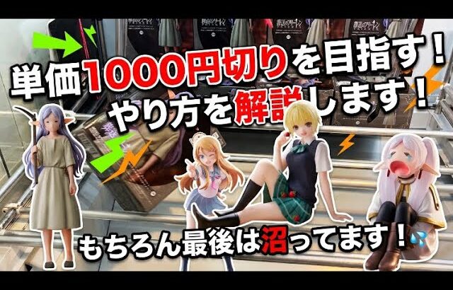 【クレーンゲーム】最新プライズ攻略！この通りやれば沼らずゲットできます！単価1000円切りを目指しましょう。