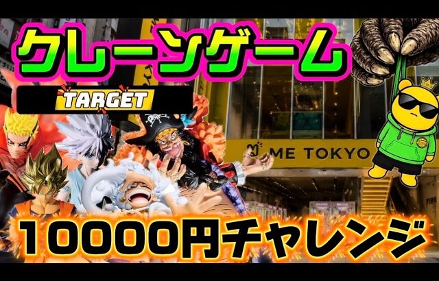 【10000円チャレンジ】実は最推しの黒ひげ取れるだけ取るぞ…!!! LIVE IN ME TOKYO SHINJUKU #クレーンゲーム #ufoキャッチャー