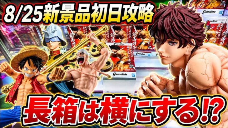 【クレーンゲーム】8/25新景品初日攻略！長箱は横にする！