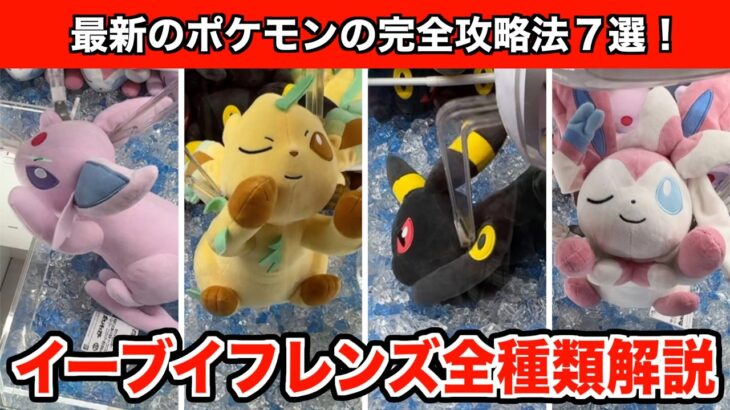 8/25登場！ポケモンのイーブイフレンズ〜おひるねver.の新作ぬいぐるみ攻略７選！【クレーンゲーム】