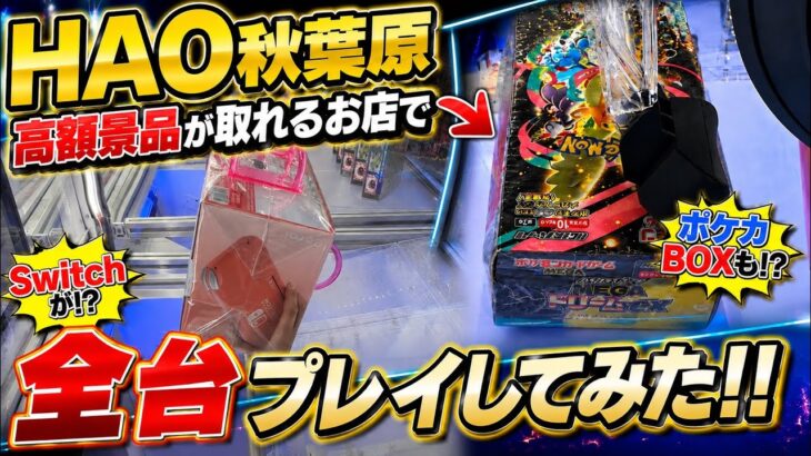 【衝撃】高額景品が取れると話題の「HAO秋葉原」でクレーンゲームを全台やった結果…