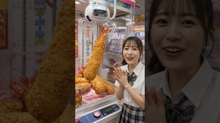 🍤エビフライ好きななの夢😂 UFOキャッチャーが巨大エビフライだらけ！？ #Shorts