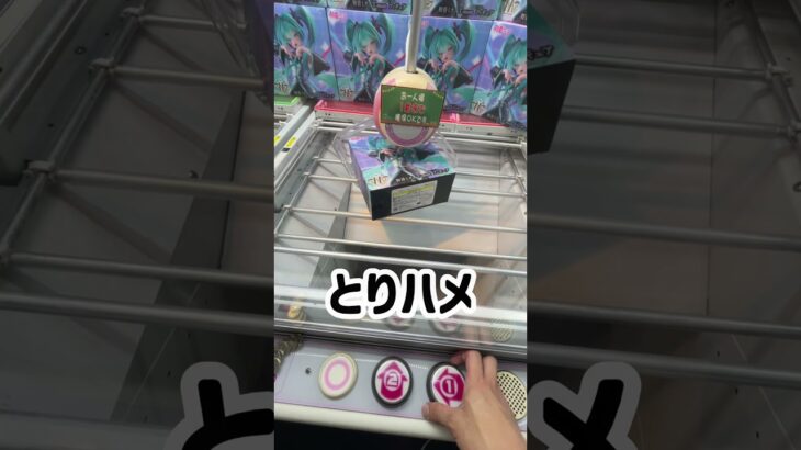 回れえぇぇぇぇぇ!!!!#プライズ #攻略 #shorts #shortvideo #short #初音ミク #クレーンゲーム #クレゲ #プライズ獲得 #ufoキャッチャー #神回