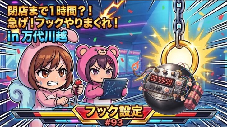 フック設定神店舗】閉店まで残り1時間！万代書店川越で怒涛のマッハ獲り尽くし！in 万代書店川越【ももくま #93】 #フック設定  #クレーンゲーム #攻略