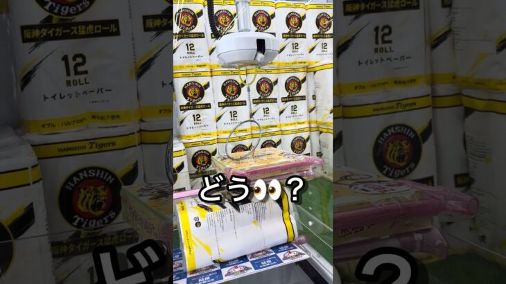 【リベンジ】パパが不規則な「でかリング」を完全攻略！200円でトイレットペーパーを意地のGET🔥 #ゲームセンター #クレーンゲーム #ufoキャッチャー