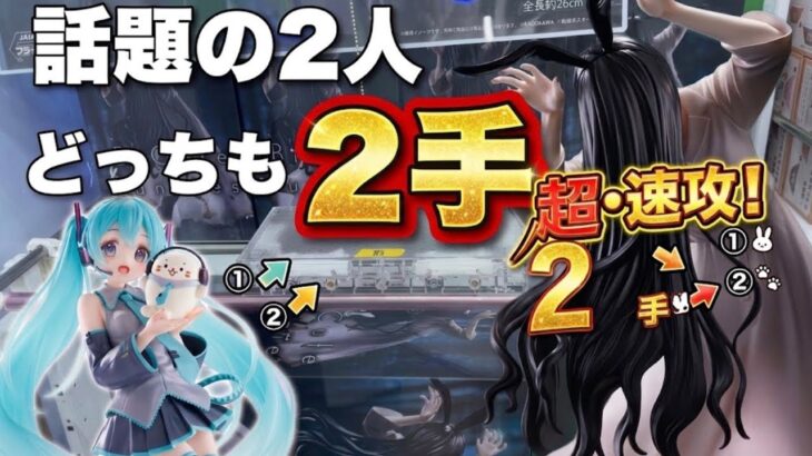 【クレーンゲーム】話題の2景品、まさかの2手！？フック＆人気景品を狙ってみた