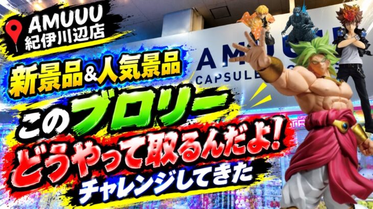 【クレーンゲーム】【#24】このブロリーの箱どうやって取るんだよ！？新景品＆人気景品に挑戦！【AMUUU紀伊川辺店】