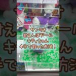 【クレーンゲーム】9/12 ラウンドワンでサンリオの甘えんぼナミダドールBIGタイプのキティちゃんのぬいぐるみを4手で簡単に取る取り方のコツをお見せします！ #shorts