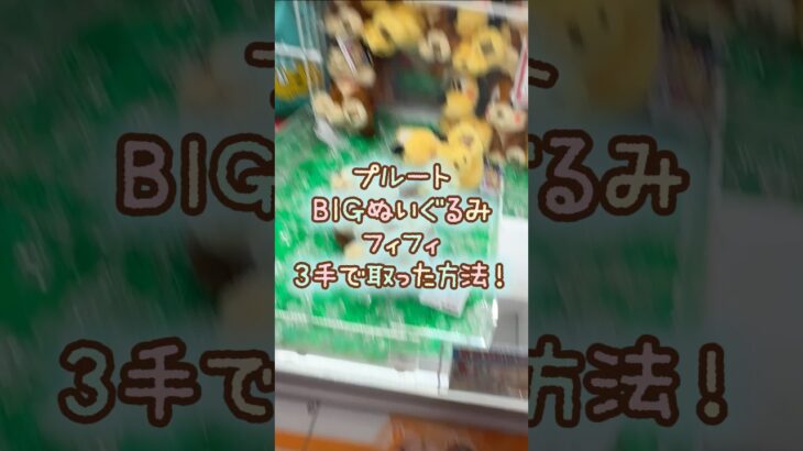 【クレーンゲーム】9/19 ラウンドワンでディズニーのプルートBIGぬいぐるみのフィフィを3手で簡単に取る取り方のコツをお見せします！ #shorts