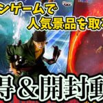 【クレーンゲーム】人気景品の攻略法〜人気景品はこう取れ！〜獲得＆開封動画　お宝発見北神戸店　サンジ　ゾロ　ONE PIECE マキシマティック