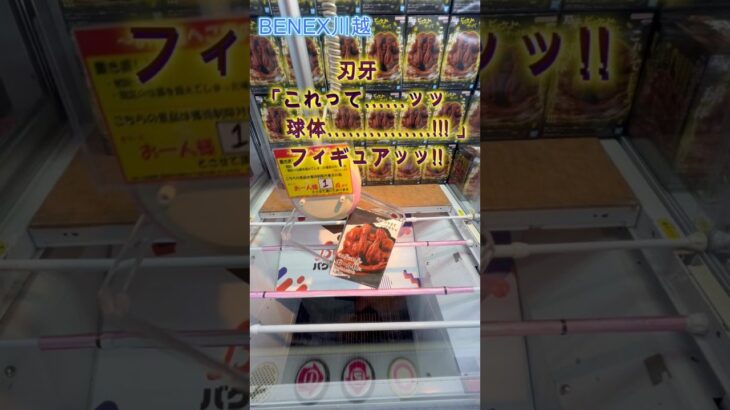 刃牙「これって……ッッ 球体……………!!! 」フィギュアッッ!!　 #クレーンゲーム  #ufoキャッチャー  #初心者 #攻略  #ベネクス川越 #刃牙