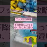 《クレーンゲーム》フック設定攻略🪝下降制限によって、取り方が変わる。設定の違いに対応しよう。　クレーン横丁極　コーナン　船橋花輪インター店　 #クレーンゲーム #フック設定 #ufoキャッチャー