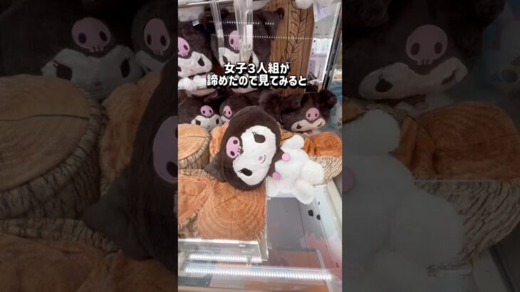 【クロミちゃん】最初からチャンス❣️チャンネル登録お願いします🙏 #クレーンゲーム #ufoキャッチャー #ゲームセンター #ゲーセン #クロミ #clawmachine #攻略#sanrio