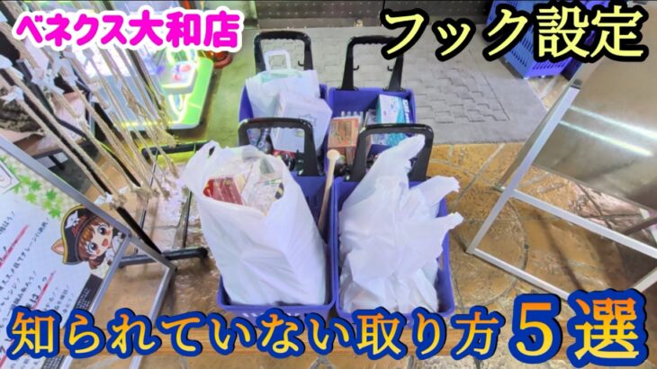 【未知の取り方！？】クレーンゲーム日本一獲れるお店のフック台で景品の取るコツを紹介【ベネクス大和店】