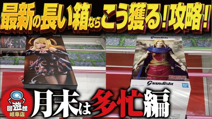 【クレーンゲーム】月末の新景品！長い箱ならこう獲るよね！攻略！回遊館岐阜店！
