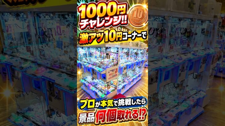 子ども向けの10円コーナーで大人が本気を出した結果www #shorts  #クレーンゲーム #ufoキャッチャー # ゲーセン #ゲームセンター #arcade