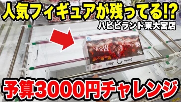 人気プライズフィギュアがまだ残ってる！？予算3000円で何個取れる！？【クレーンゲーム】�