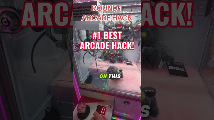 ARCADE HACK to use at Round 1 Arcade! #round1 #arcade #clawmachine #cranegame #arcadehacks