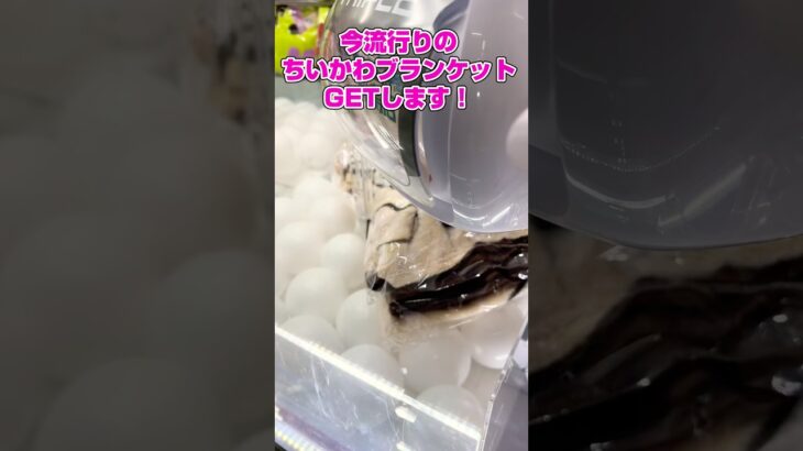 今大人気のプライズ！ちいかわブランケットGETします！#shorts