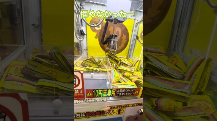 掴めなくてぴえん #shorts  #cranegame  #フック #夾娃娃機 #ゲームセンター ＃ゲーセン＃倉庫系 #クレーンゲーム #グミ #バズれ