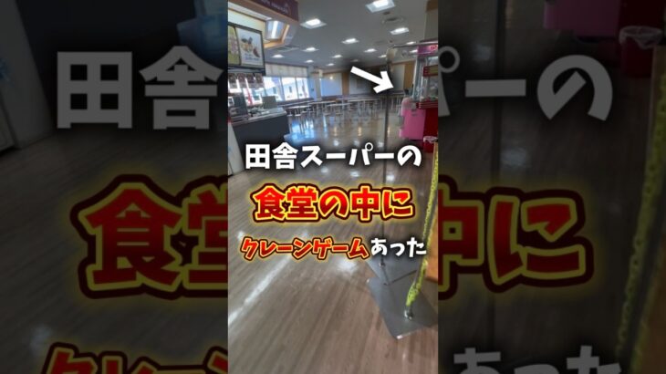 田舎スーパーの食堂にクレーンゲームあったので取りまくる!! #ゲーセン #クレーンゲーム #ufoキャッチャー #ゲームセンター#ゲームコーナー#田舎#スーパー#お菓子