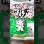 他の景品でも使えるから保存もしといてね！チャンネル登録もお願いします！ #クレーンゲーム #ufoキャッチャー #ゲームセンター #ゲーセン #クロミ #sanrio#ぬいぐるみ#攻略#