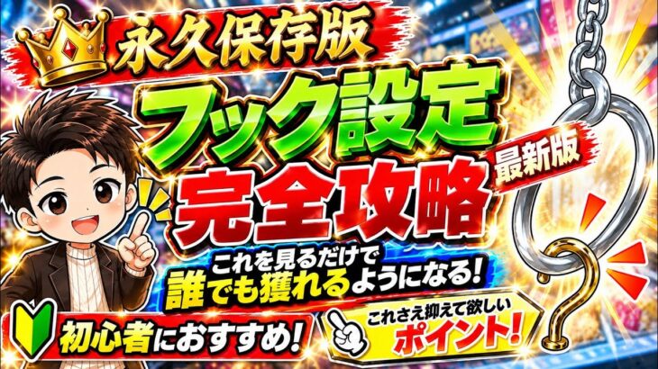 【永久保存版】これを見るだけで誰でもフック設定取れます！クレーンゲームの楽しさを知ろう！