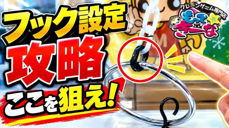 フック設定攻略！これ知らないと一生取れません【クレーンゲーム】