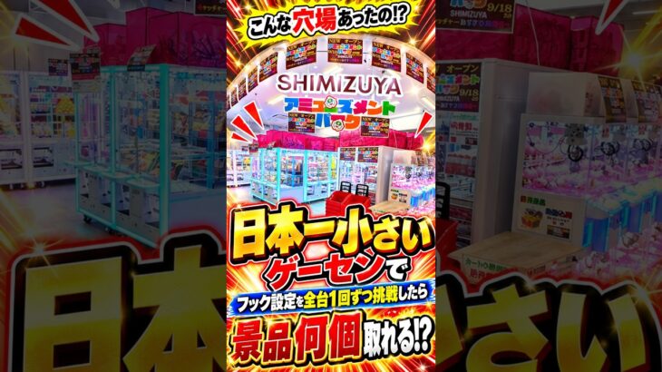 日本一小さなゲームセンターが穴場すぎたwww #shorts  #クレーンゲーム #ufoキャッチャー # ゲーセン #ゲームセンター #arcade